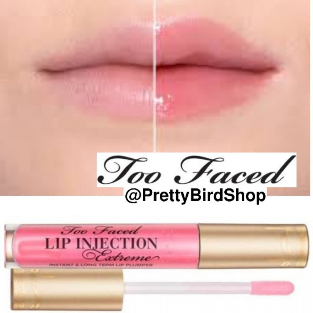 TOO FACED Lip Plumper BUBBLEGUM YUM Injection Extreme NIB plumping gloss